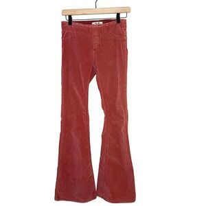 WE THE FREE FREE PEOPLE Corduroy Pull On  Flare Jean Spiced Orange Y2K SZ 25